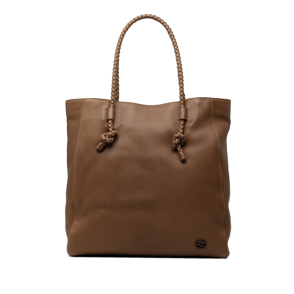 Gucci Calfskin Braided Handle Tote Pre- #346878G68B